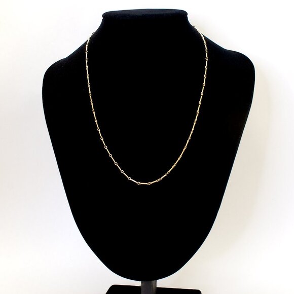 Gold-Filled Chain Necklace 18" | Elegant Stamped GF Link Chain | Unisex Jewelry - Picture 3 of 4